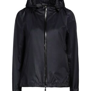 Herno Black Hooded Rain Jacket